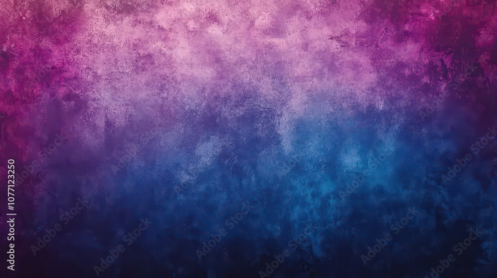 Poster a mesmerizing grainy texture with a smooth gradient transitioning from deep purple to vibrant blue, 