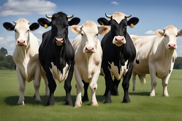 Diverse Herd: Three Iconic Cow Breeds in One Set