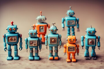 Timeless Toys: Miniature Vintage Robots Collection