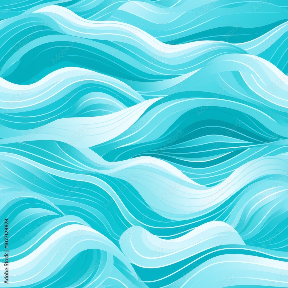 Poster abstract waves thin lines of varying shades create a dynamic pattern in monochromatic tones