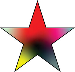 Obraz premium Art & Illustration Star icon Christmas vector