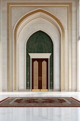 Obraz premium Luxurious Room with Vintage Persian Carpet – Elegant Interior, Classic Design, and Timeless Home Decor