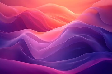 Obraz premium Abstract Background with Wavy Lines in Pink, Purple, and Orange