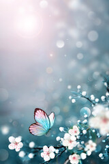 butterflies and flowers