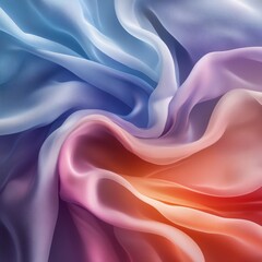 Obraz premium Soft Abstract Fluid Shapes in Pastel Green and Blue Hues