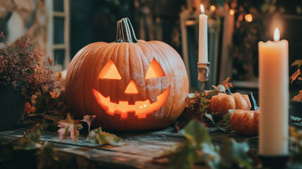 Spooky pumpkin carvings