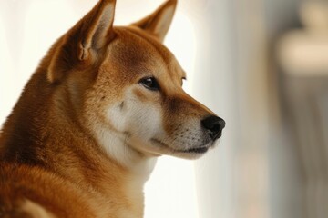 red shiba inu dog