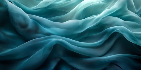 Obraz premium Soft pastel abstract waves of flowing fabric in motion