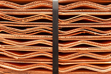 Close up detail of Copper Cathodes