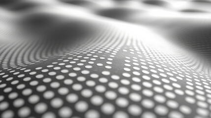 Abstract dotted background with halftone pattern creating textured effect. design features smooth, flowing appearance with varying dot sizes, evoking sense of depth and movement