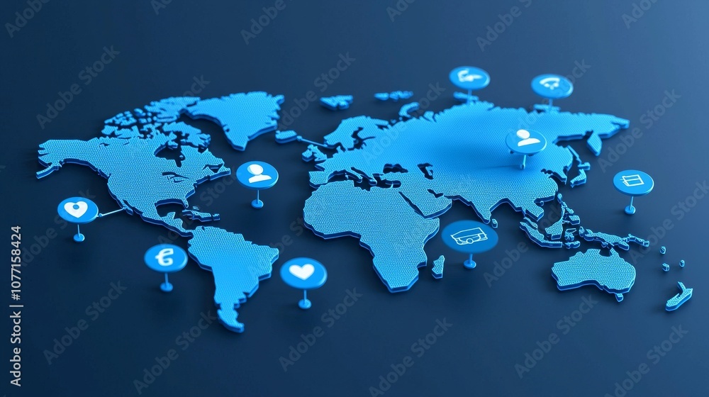 Aufkleber business cloud computing service of big data information technology - conceptual 3d render