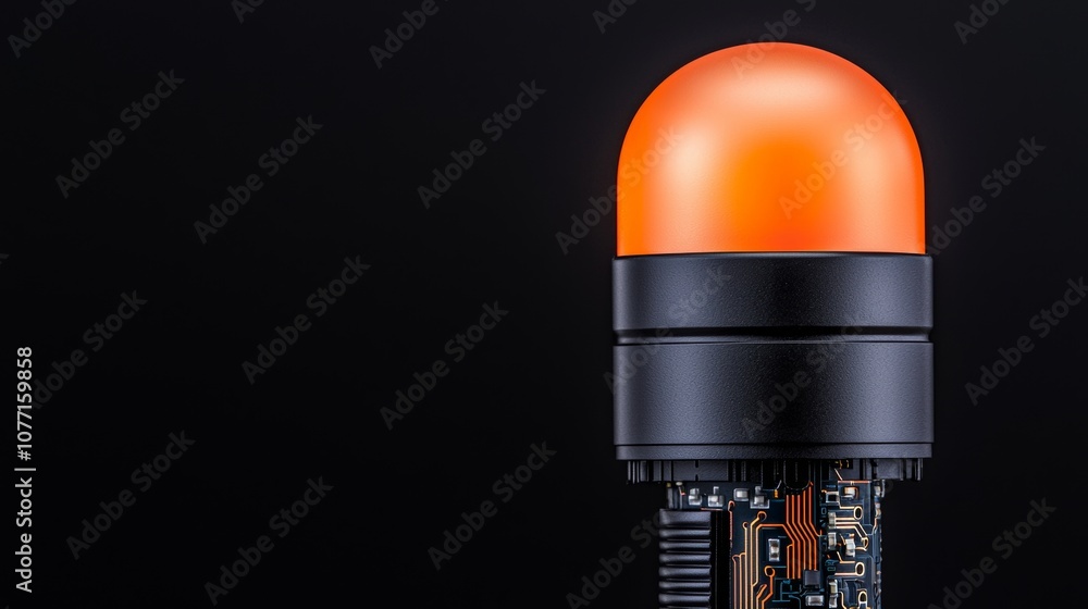 Poster 3d render of futuristic glowing quantum computer