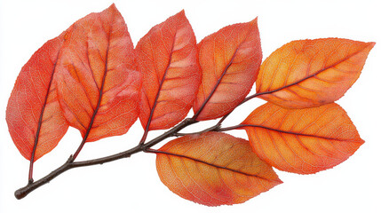 Obraz premium Autumn colored leaves in vibrant shades of orange and red, showcasing intricate details and textures, perfect for seasonal themes and nature inspired designs