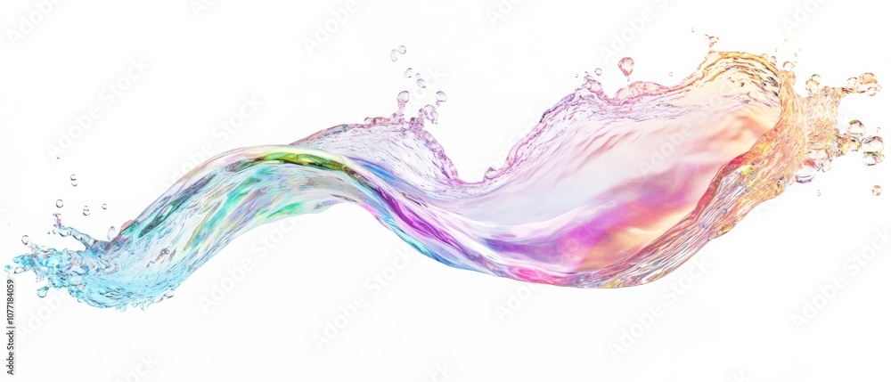 Poster an abstract and artistic depiction of a vibrant gel splash is showcased, featuring dynamic water dro
