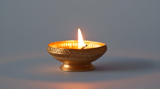 desi traditional samai, also known as samayee, is a common diya shape that is typically constructed of brass and lit with oil-dipped cotton thread