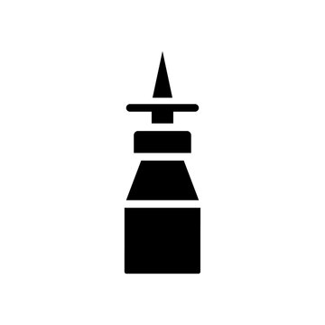 recommend clip art: Nasal spray bottle icon logo sign set vector outline