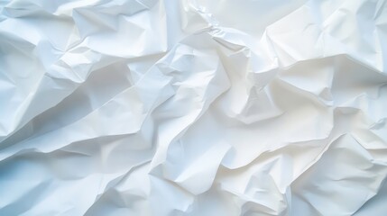 Obraz premium Crumpled of white paper for background and texture concept.