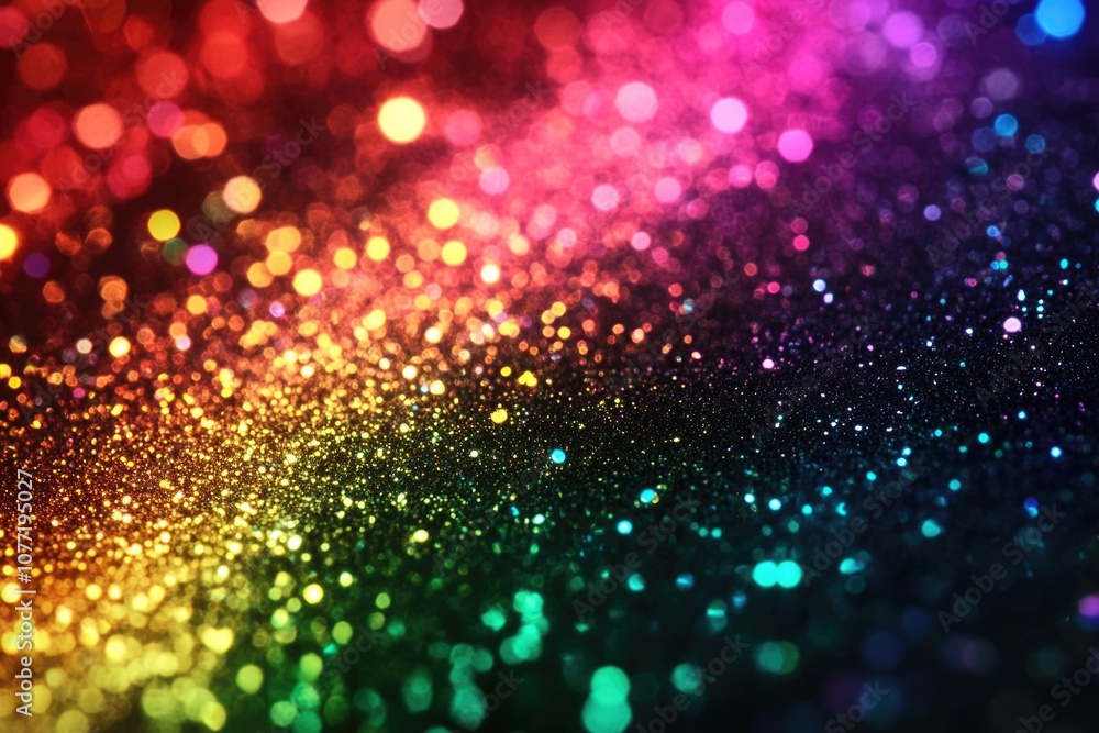 Poster a vibrant and colorful background filled with various light sources, great for creative designs and 