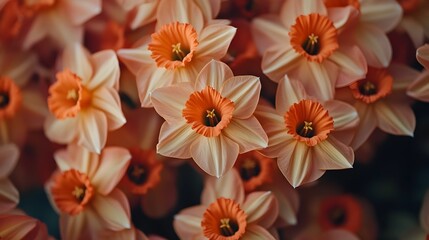 Fototapeta premium Vibrant Daffodils in a Gorgeous Floral Bouquet Close Up Photo