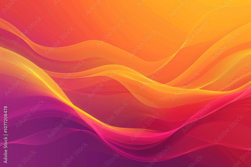Poster a vibrant and dynamic abstract background featuring wavy lines