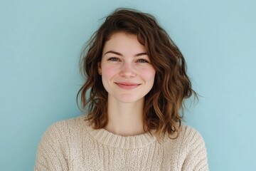 Fototapeta premium A happy woman with a warm smile