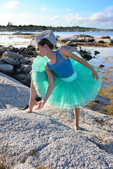 Ballet Dancer on the rocks