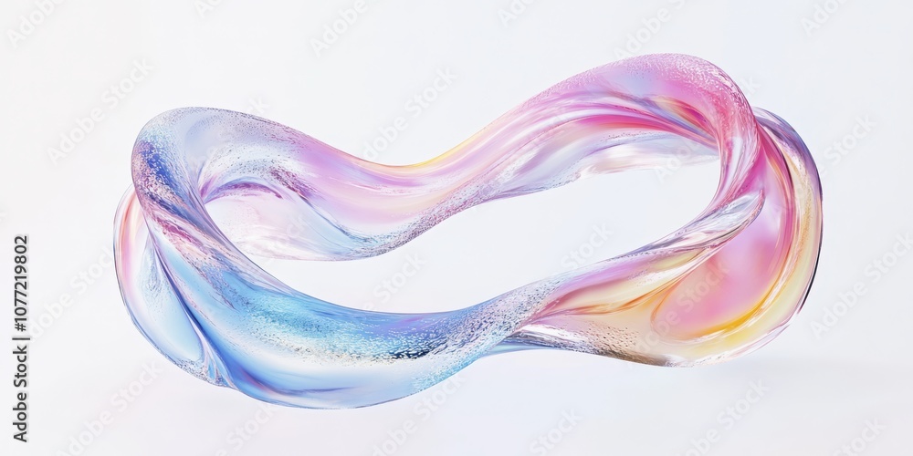 Poster an abstract representation of liquid motion showcasing vibrant gel splashes in a fluid, dynamic form
