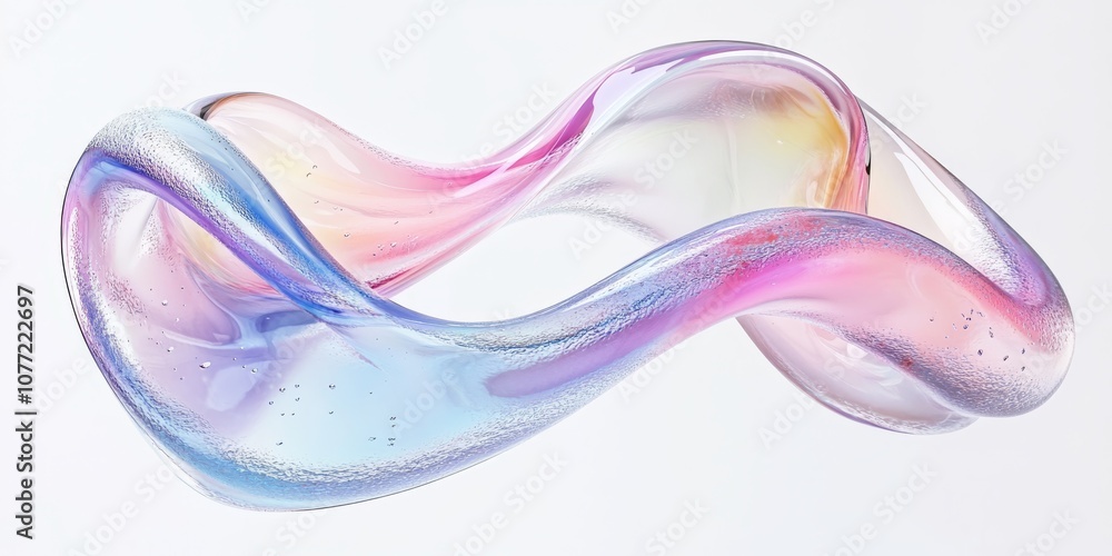 Poster this abstract art piece features colorful fluid designs with playful swirls and vivid bubbles, creat