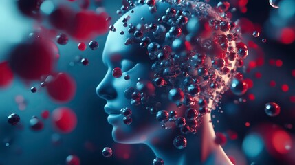 Exploring the concept that the mind is composed of molecules through art research design