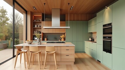 Warm and Inviting Rustic Kitchen with a Modern Twist