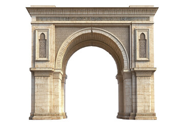 Golden Gate Moroccan arch against a  showcasing intricate design