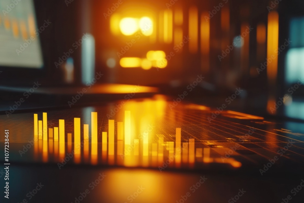 Poster a laptop sitting on a table with a flat surface and possibly used for work or study