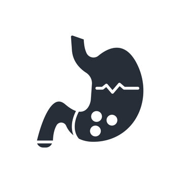 recommend clip art: stomach icon. vector.Editable stroke.linear style sign for use web design,logo.Symbol illustration.