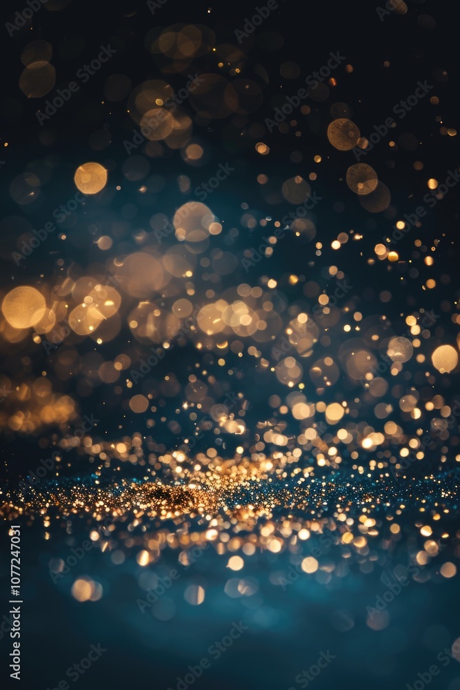 Poster blurry image of a dark blue background, suitable for use in design projects requiring a subtle, text