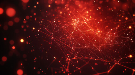 Obraz premium abstract polygonal space low poly dark background with connecting dots and lines. connection structure. 3 d rendering