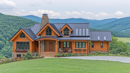 Obraz premium house, home, architecture, building, grass, sky, garden, cottage