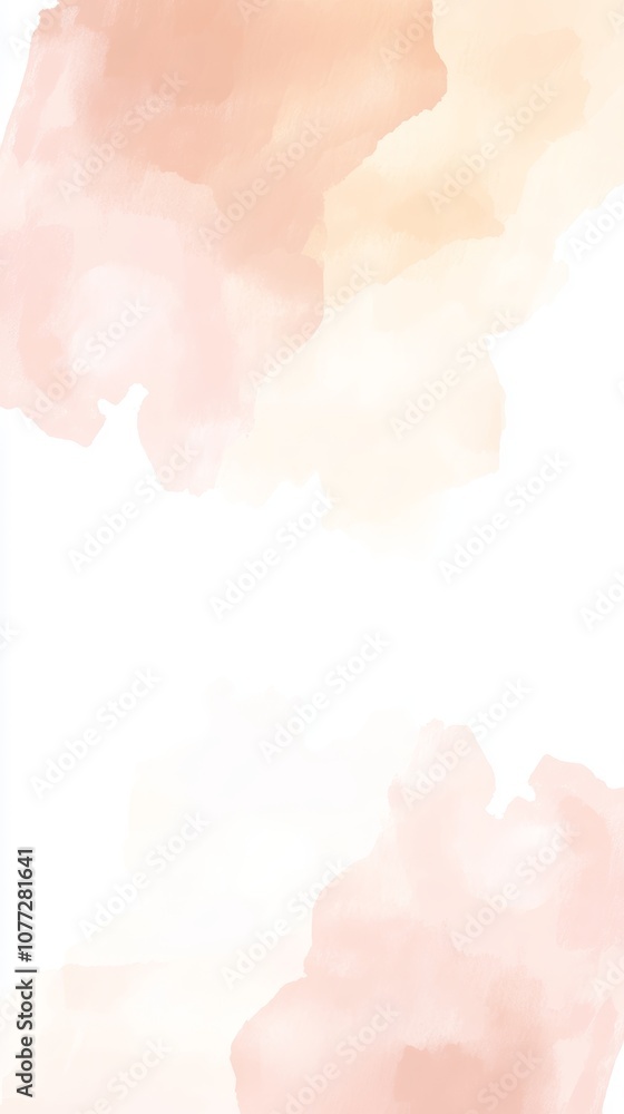 Poster soft pastel color spot on watercolor background for design and art projects generative ai