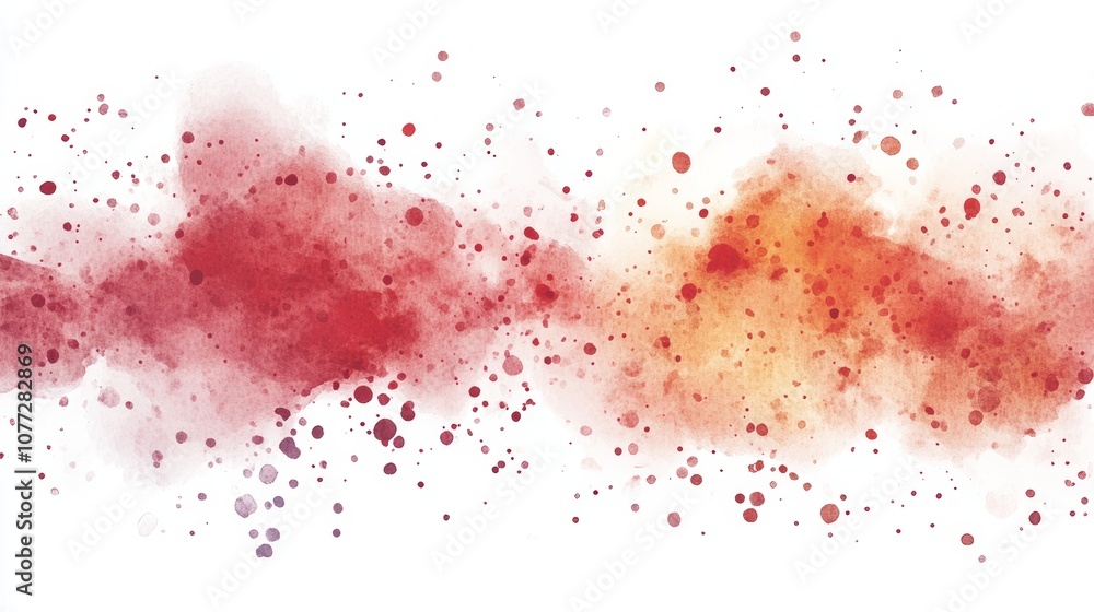 Poster abstract watercolor background with paint splashes for creative projects generative ai