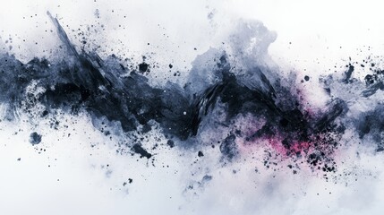 Obraz premium Abstract Watercolor Paint Splatter Background for Creative Projects Generative AI