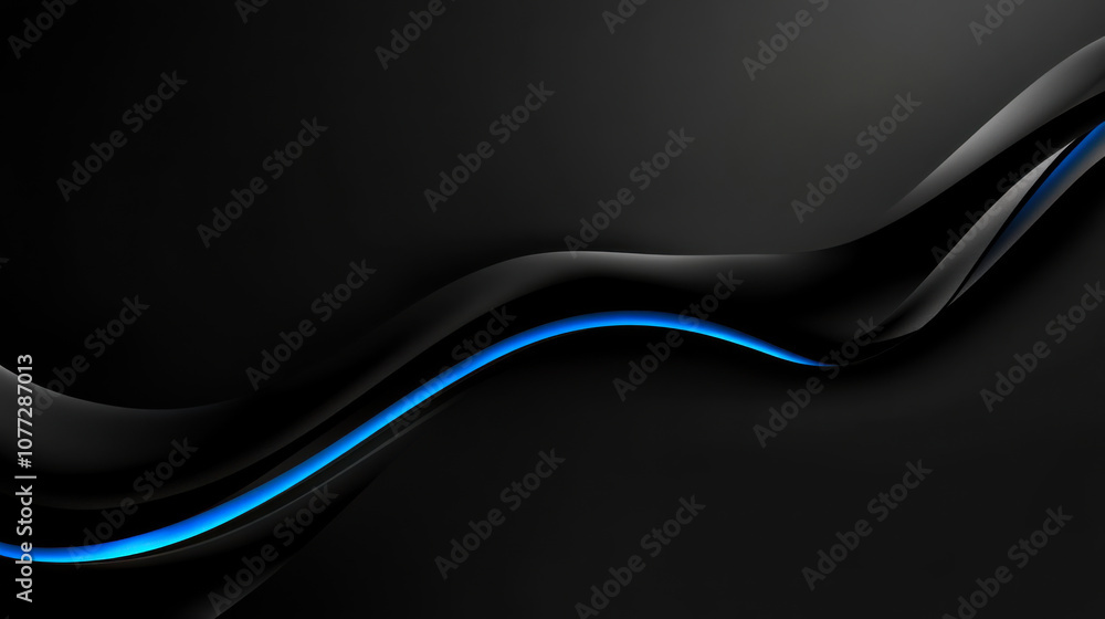 Aufkleber striking modern abstract background featuring layered black and blue lines with a sleek and dynamic 