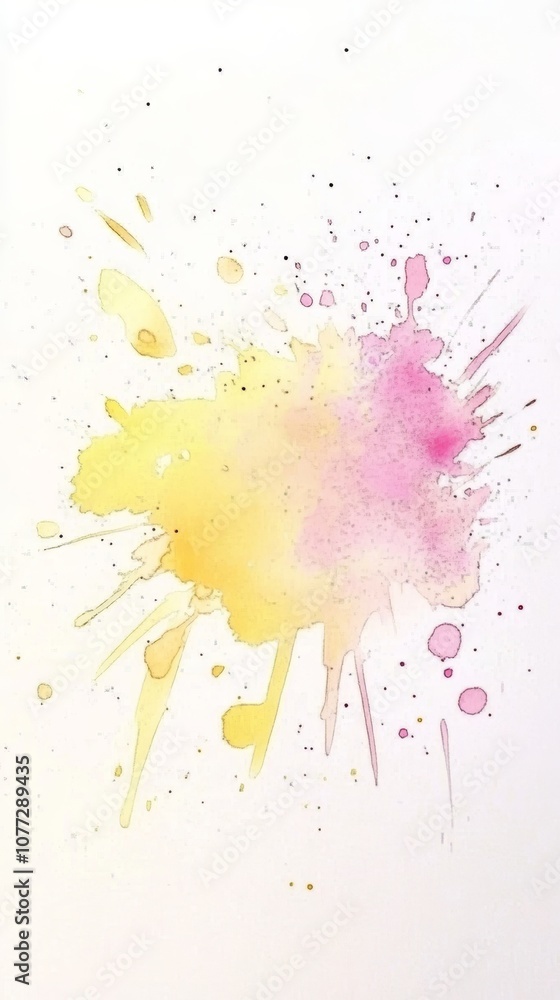 Aufkleber soft watercolor splash background for design and art projects generative ai