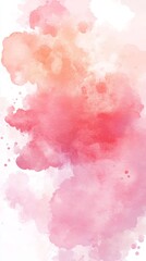 Obraz premium Watercolor Pink Spot in Rounded Cornered Rectangular Shape Background Generative AI