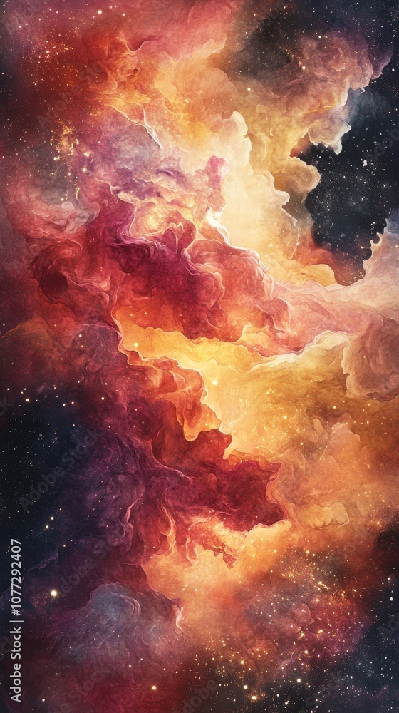Aufkleber abstract watercolor background for creative projects generative ai