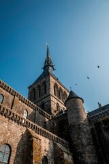 mont saint michel touristic place inn France pretty buildings religion old history