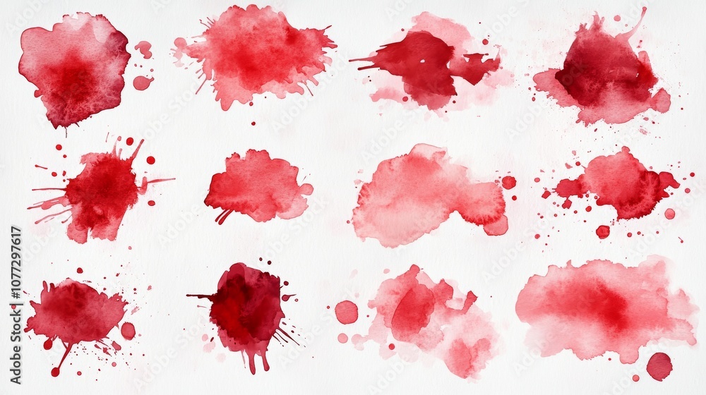 Poster watercolor splat texture for invitation design elements generative ai