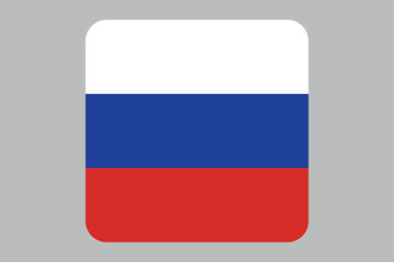 Fototapeta premium Russia flag sign, Russia flag vector graphic, Russia country flag is a symbol of freedom, National Russia flag, vector illustration 