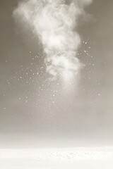 Dust explosion in sepia tones with dynamic energy