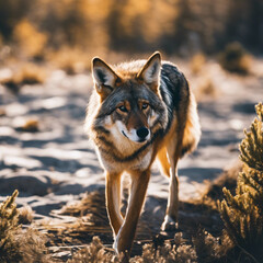 Fototapeta premium Coyote Closeup