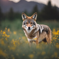 Fototapeta premium Coyote Closeup