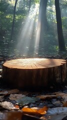 Sunbeams through Forest